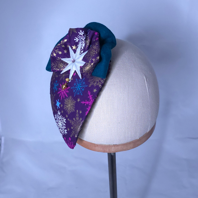 Fascinator goutte – Neige d’hiver