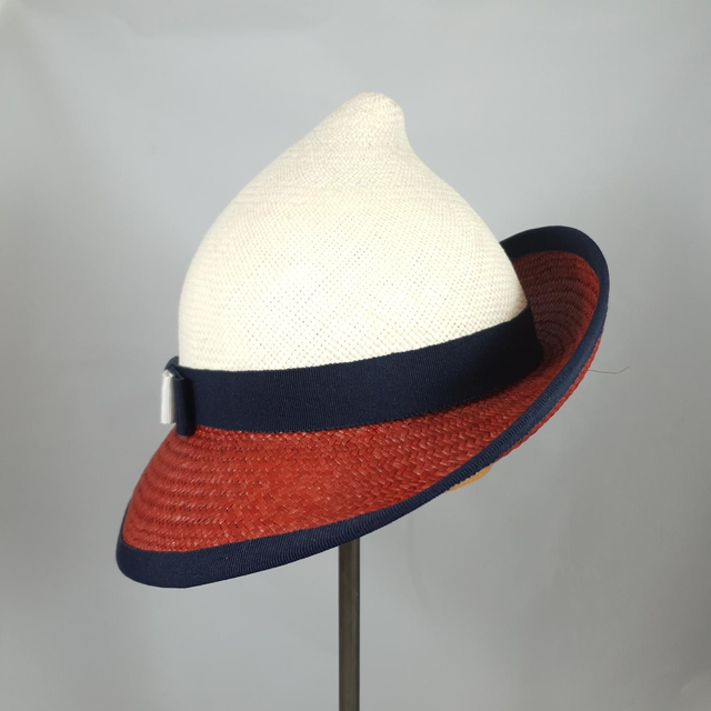 Chapeau Flower en paille panama