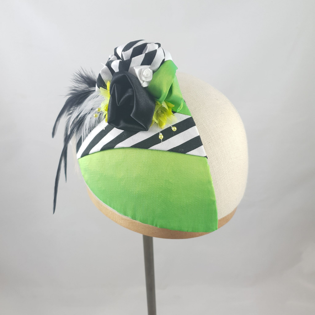 Fascinator goutte – Vert graphique