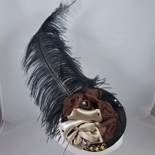 Fascinator rond – Plume d’apparat