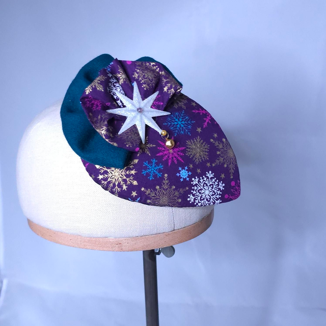Fascinator goutte – Neige d’hiver