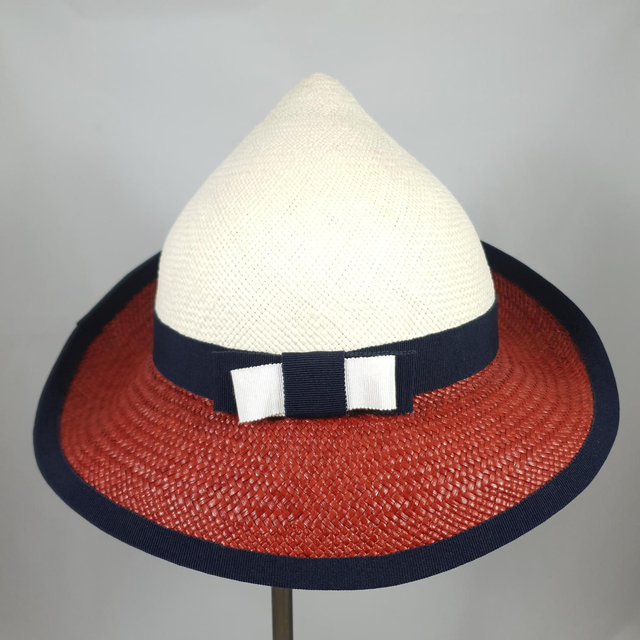 Chapeau Flower en paille panama