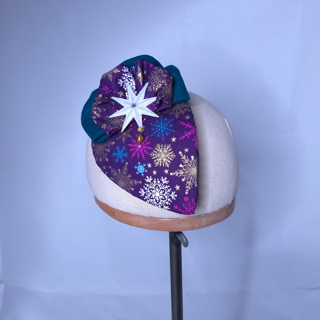 Fascinator goutte – Neige d’hiver