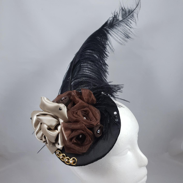 Fascinator rond – Plume d’apparat