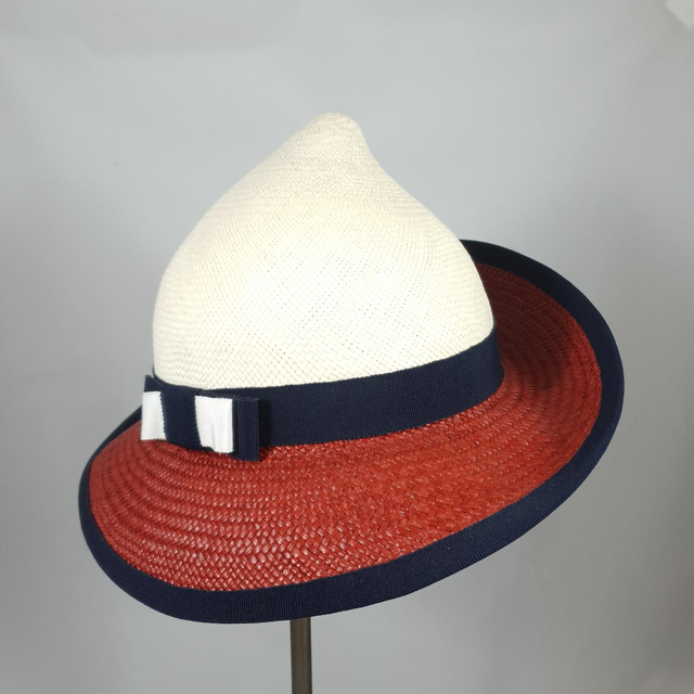 Chapeau Flower en paille panama