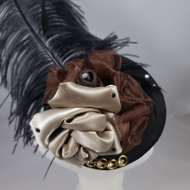 Fascinator rond – Plume d’apparat