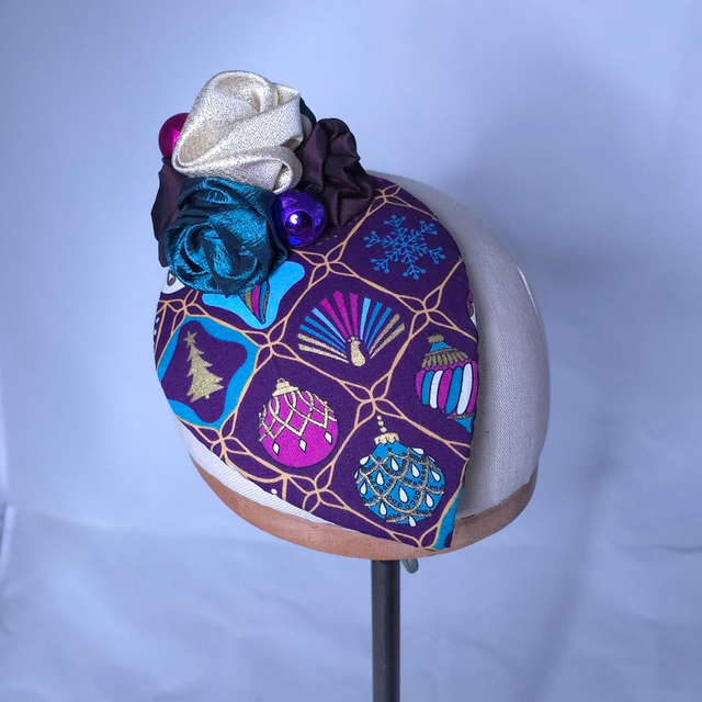 Fascinator goutte – Noël graphique