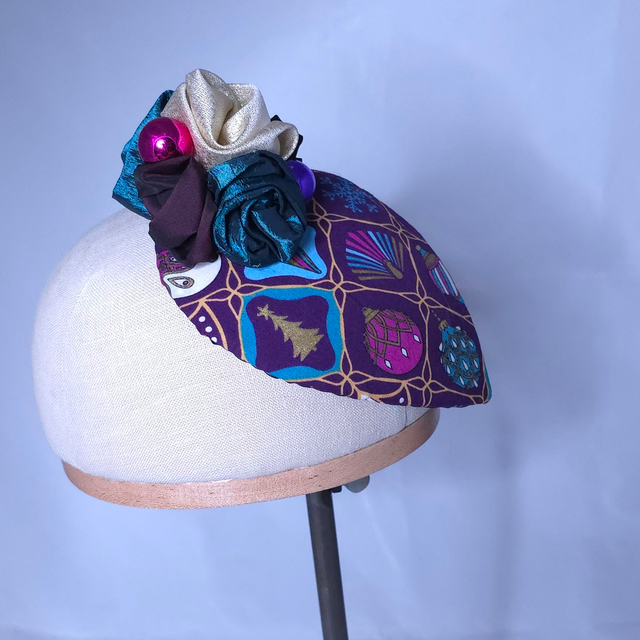 Fascinator goutte – Noël graphique
