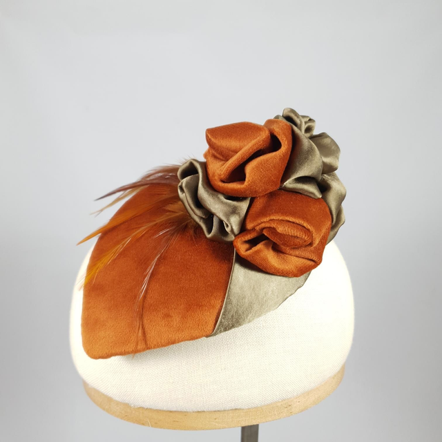 Fascinator goutte – Fleur d’ambre